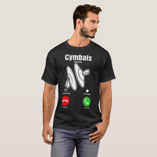 Cymbals mobiel shirt (Voorkant volledig)
