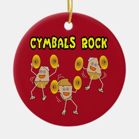 Cymbals Rock Keramisch Ornament (Voorkant)