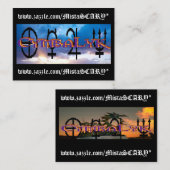 CymbaLyk Sunset Logo Visitekaartjes (Voorkant / Achterkant)