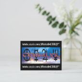 CymbaLyk Sunset Logo Visitekaartjes (Staand voorkant)