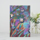 Cymbidium carnaval 2 briefpapier (Staand voorkant)