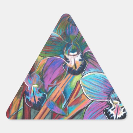 Cymbidium carnaval 2 sticker (Voorkant)