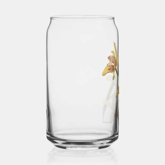 Cymbidium Orchid Blooms Floral Blikvorm Glas (Rechts)