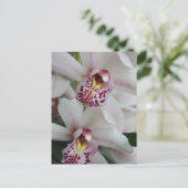 Cymbidium Orchid Briefkaart (Staand voorkant)