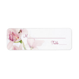 Cymbidium Orchid Bruiloft Plaats Kaart Labels