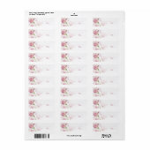 Cymbidium Orchid Bruiloft Plaats Kaart Labels (Full Sheet)