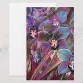 Cymbidium orchid carnaval briefpapier (Voorkant / Achterkant)