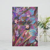 Cymbidium orchid carnaval briefpapier (Staand voorkant)