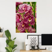 Cymbidium Orchid Poster (Thuiskantoor)