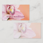 Cymbidium Orchid Visitekaartje (Voorkant / Achterkant)