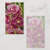 Cymbidium Orchid Visitekaartje (Voorkant / Achterkant)