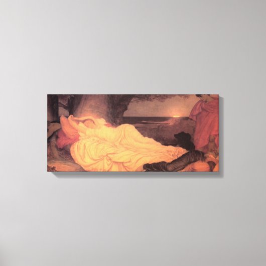 Cymon en Iphigenia ~ Lord Frederick Leighton Canvas Afdruk (Voorkant)