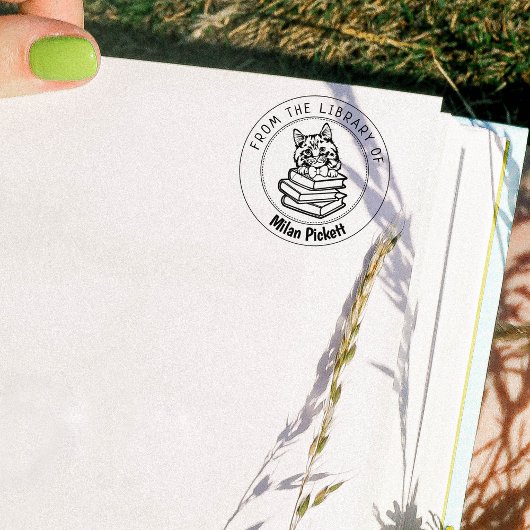 Cymric Cat, Boek uit de bibliotheek van Rubberstempel