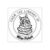 Cymric Cat, Boek uit de bibliotheek van Rubberstempel (Afrduk)