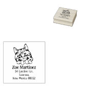 Cymric Cat Return-adres Rubberstempel (Gestempeld)