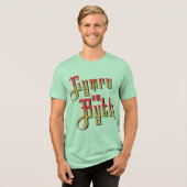 Cymru Am Byth. Het motto van Wales Forever Tri-Blend Shirt (Voorkant volledig)