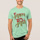 Cymru Am Byth. Het motto van Wales Forever Tri-Blend Shirt (Voorkant)