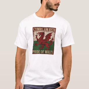 Cymru Am Byth Trots op Wales T-shirt