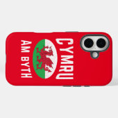 Cymru Am Byth Wales Flag Proud Welsh Rugby Case-Mate iPhone Case (Achterkant (horizontaal))
