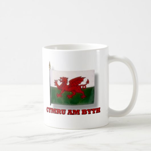 Cymru Am Byth (Wales Forever) Koffiemok (Rechts)