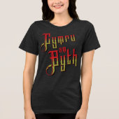 Cymru Am Byth. Wales Forever Tri-Blend Shirt (Voorkant)