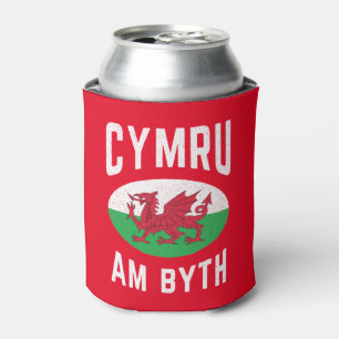 Cymru Am Byth Wales Vlag Trots Welshe Vintage Rugb Blikjeskoeler