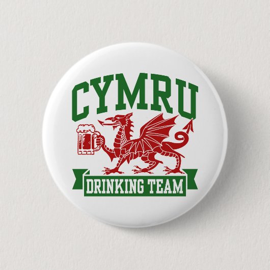 CYMRU Drink team Ronde Button 5,7 Cm (Voorkant)