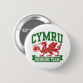 CYMRU Drink team Ronde Button 5,7 Cm (Voorkant /achterkant)