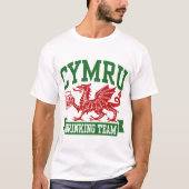 CYMRU Drink team T-shirt (Voorkant)