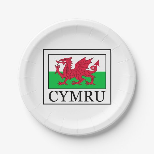 Cymru Papieren Bordje (Voorkant)