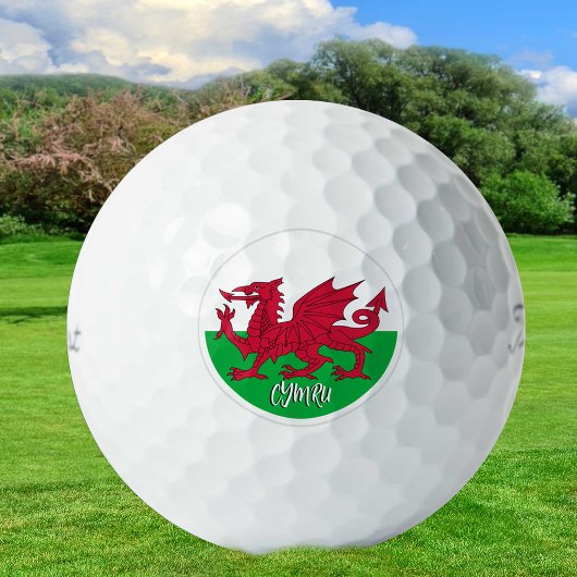 Cymru Patriots, Wales & Welsh Flag Golf Balls Golfballen