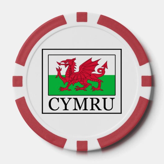 Cymru Poker Chips (Voorkant)