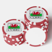 Cymru Poker Chips (Opstapeling)