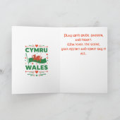 Cymru Rode Draak Wales Kaart (Binnen)