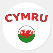 Cymru Ronde Sticker (Voorkant)