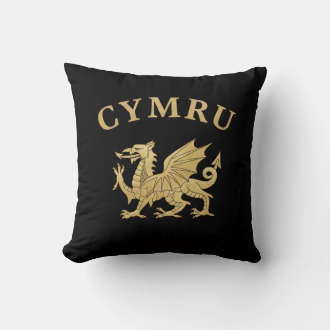 Cymru Schild Kussen (Voorkant)