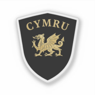 Cymru Schild Sticker