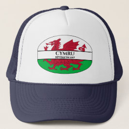 Cymru Sefydlu Ym 1057 Welsh Dragon Flag Trucker Pet