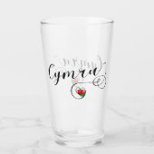 Cymru Wales Flag in Heart Glas (Achterkant)