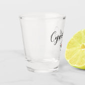 Cymru Wales Flag in Heart Shot Glas (Links)