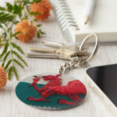 Cymru Wales Key Ring Sleutelhanger (Zijkant)