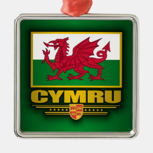 Cymru (Wales) Metalen Ornament