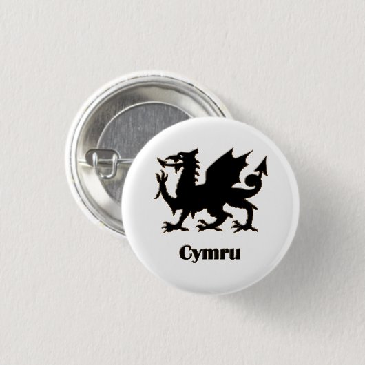 Cymru, Wales pin Ronde Button 3,2 Cm (Voorkant /achterkant)