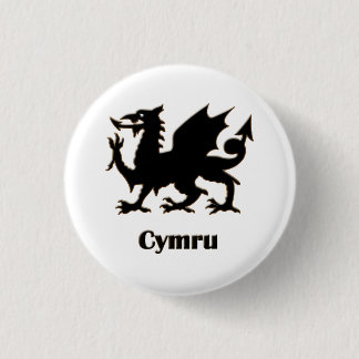 Cymru, Wales pin Ronde Button 3,2 Cm
