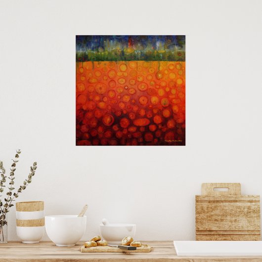 Cyndi's tuin - Canvas Print (Keuken)