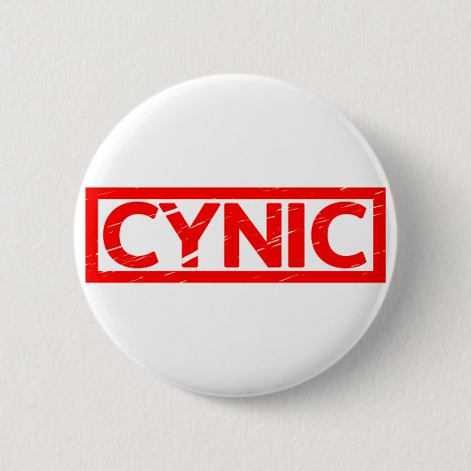 Cynic Stamp Ronde Button 5,7 Cm (Voorkant)
