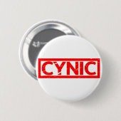 Cynic Stamp Ronde Button 5,7 Cm (Voorkant /achterkant)