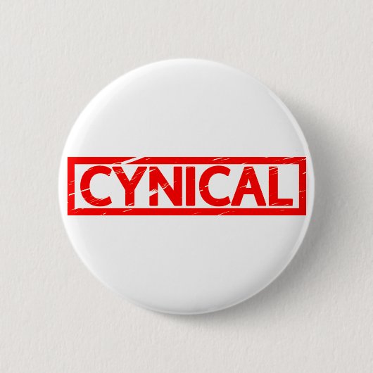 Cynical Stamp Ronde Button 5,7 Cm (Voorkant)