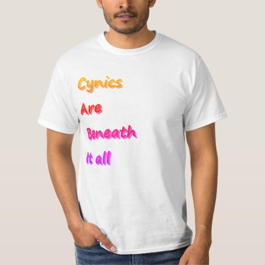 cynicus t-shirt (Voorkant)