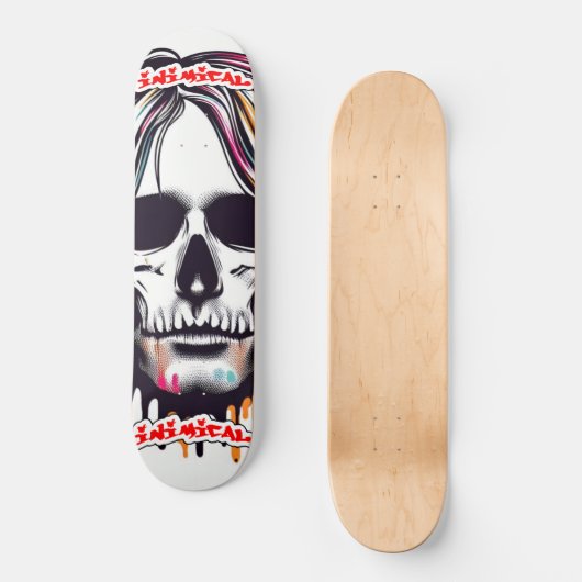 cynische dode rocker persoonlijk skateboard (Voorkant)